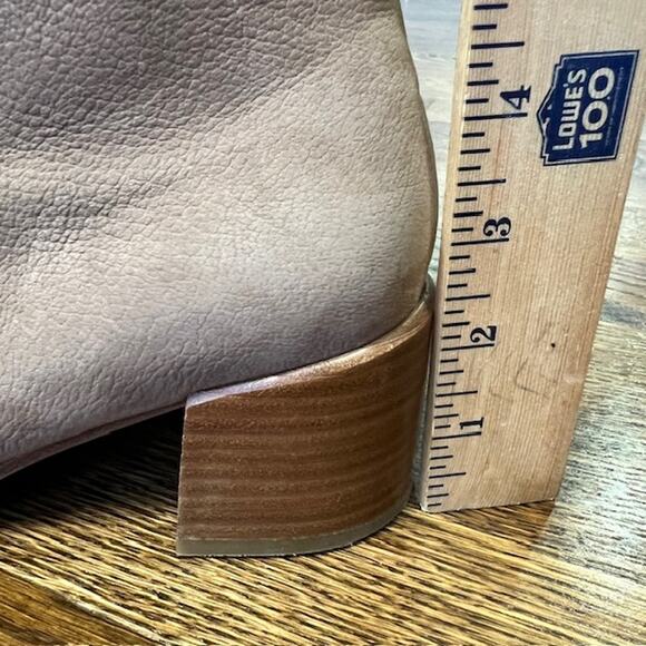 Eileen Fisher Melrose Ankle Boots Womens 8 Tan Earth Nubuck Leather Block Heel - Picture 9 of 9